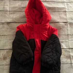 Jumping Beans Red and Black Puffer Jacket